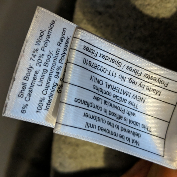 Babaton Wool Grey Pea Coat - Picture 2 of 3